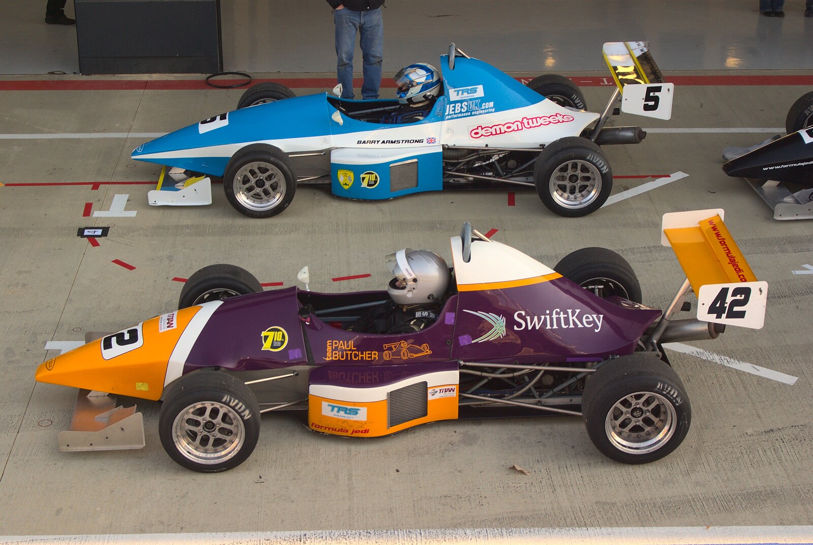 The SwiftKey racing car from TouchType at Silverstone, Northamptonshire - 22nd October 2011