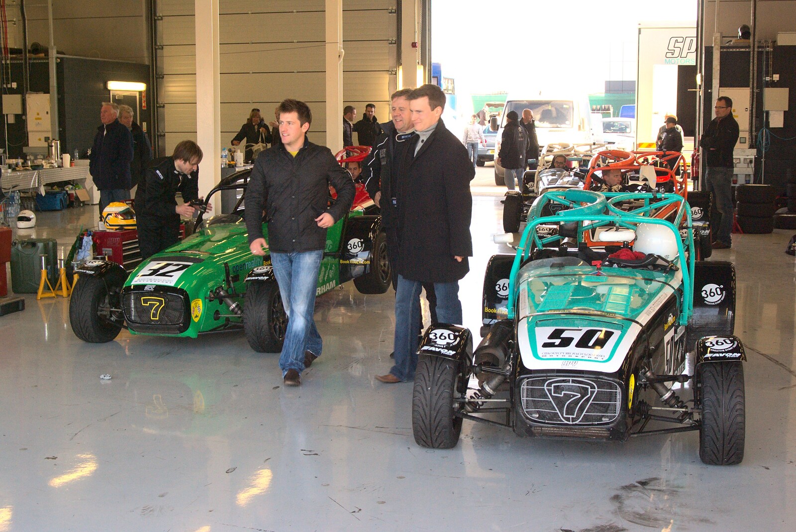 Caterham Sevens in the workshops from TouchType at Silverstone, Northamptonshire - 22nd October 2011