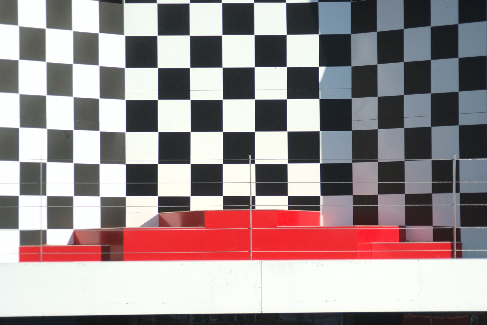 The Formula 1 winner's podium from TouchType at Silverstone, Northamptonshire - 22nd October 2011