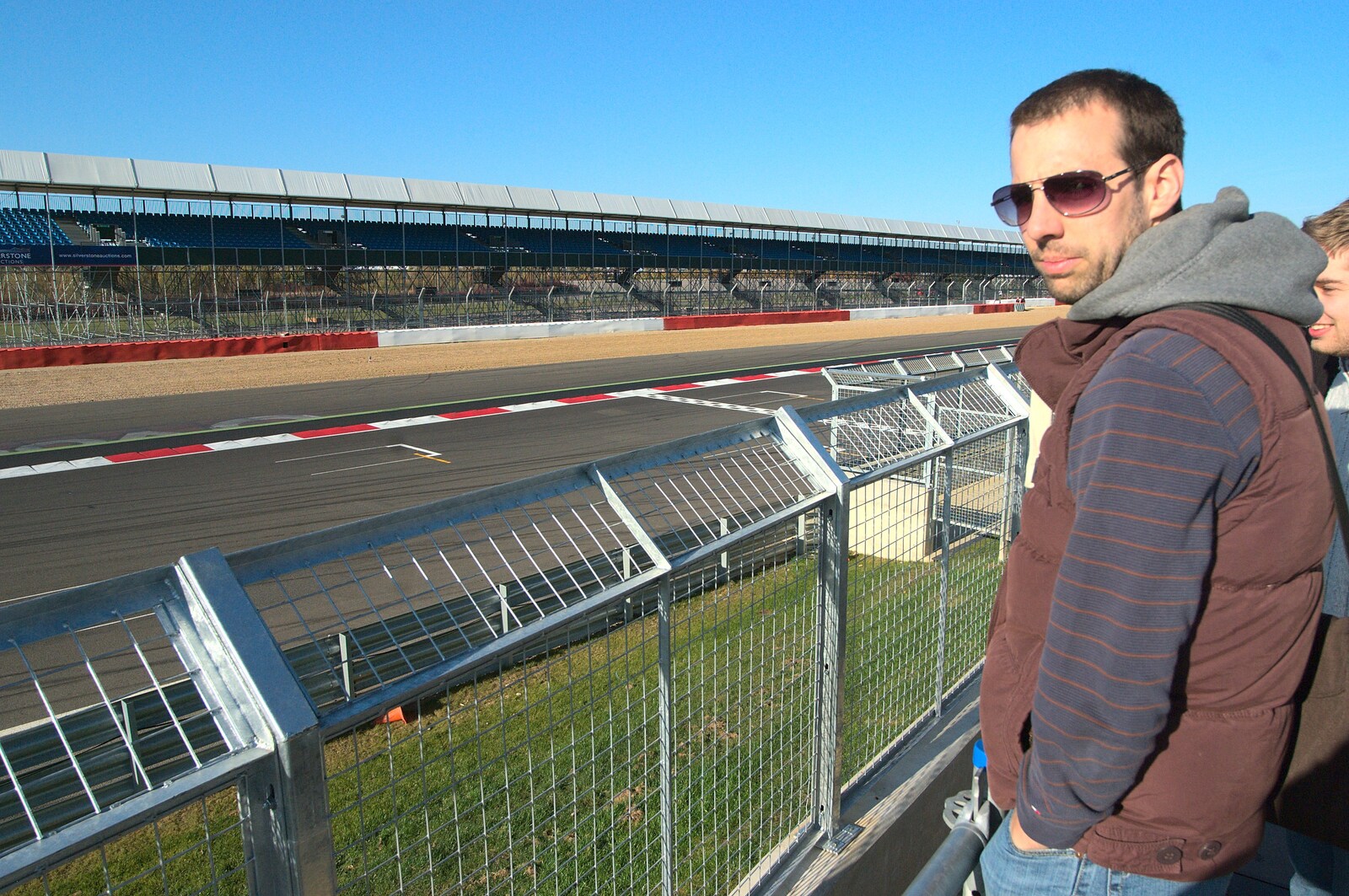 Ben surveys the track from TouchType at Silverstone, Northamptonshire - 22nd October 2011