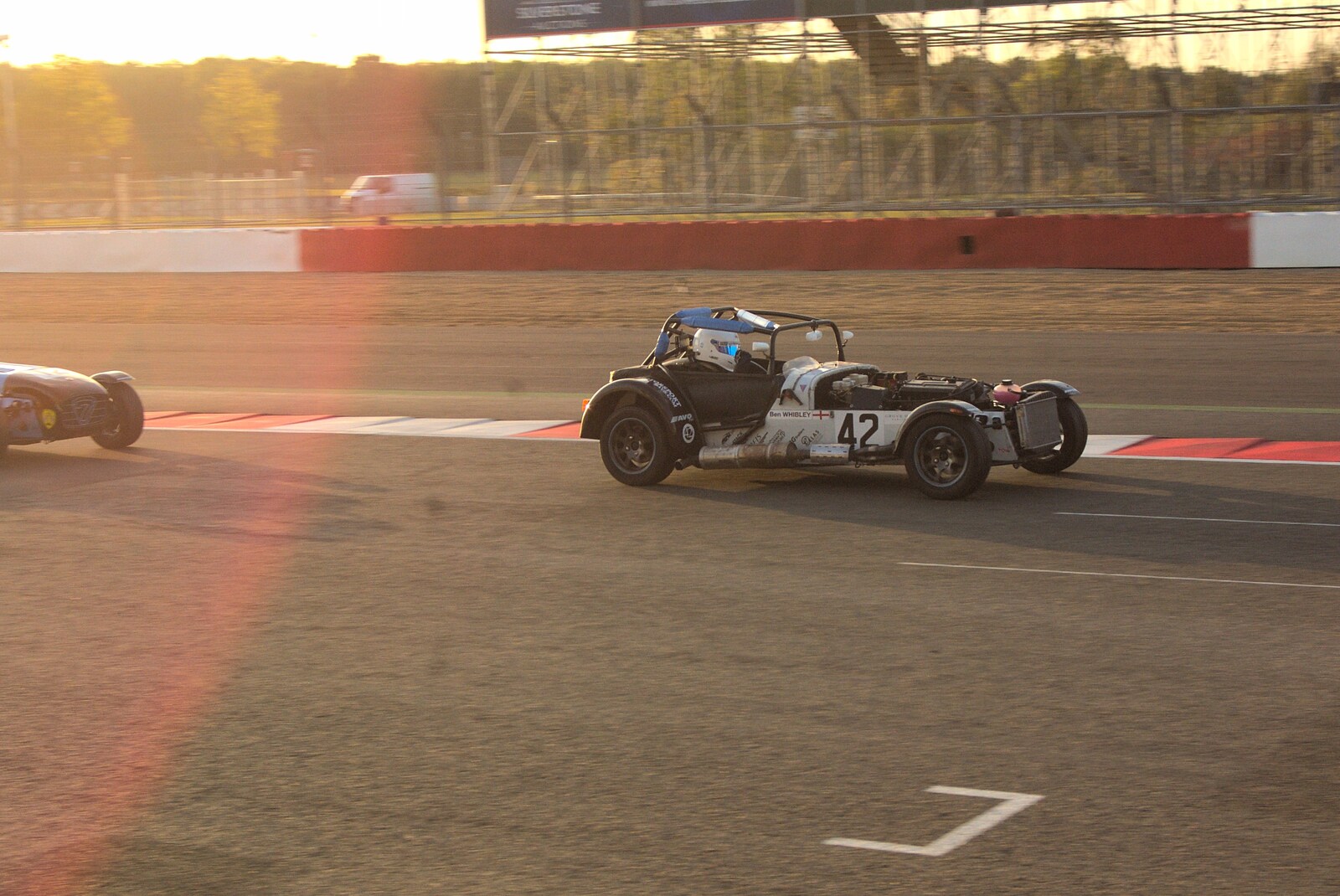 A Caterham razzes about from TouchType at Silverstone, Northamptonshire - 22nd October 2011