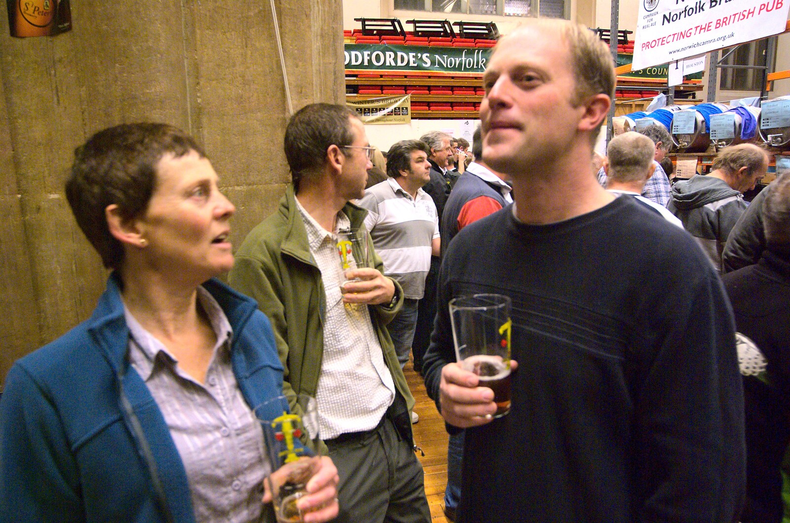Pippa, Apple and Paul from The CAMRA Norwich Beer Festival, St. Andrew's Hall, Norwich - 26th October 2011