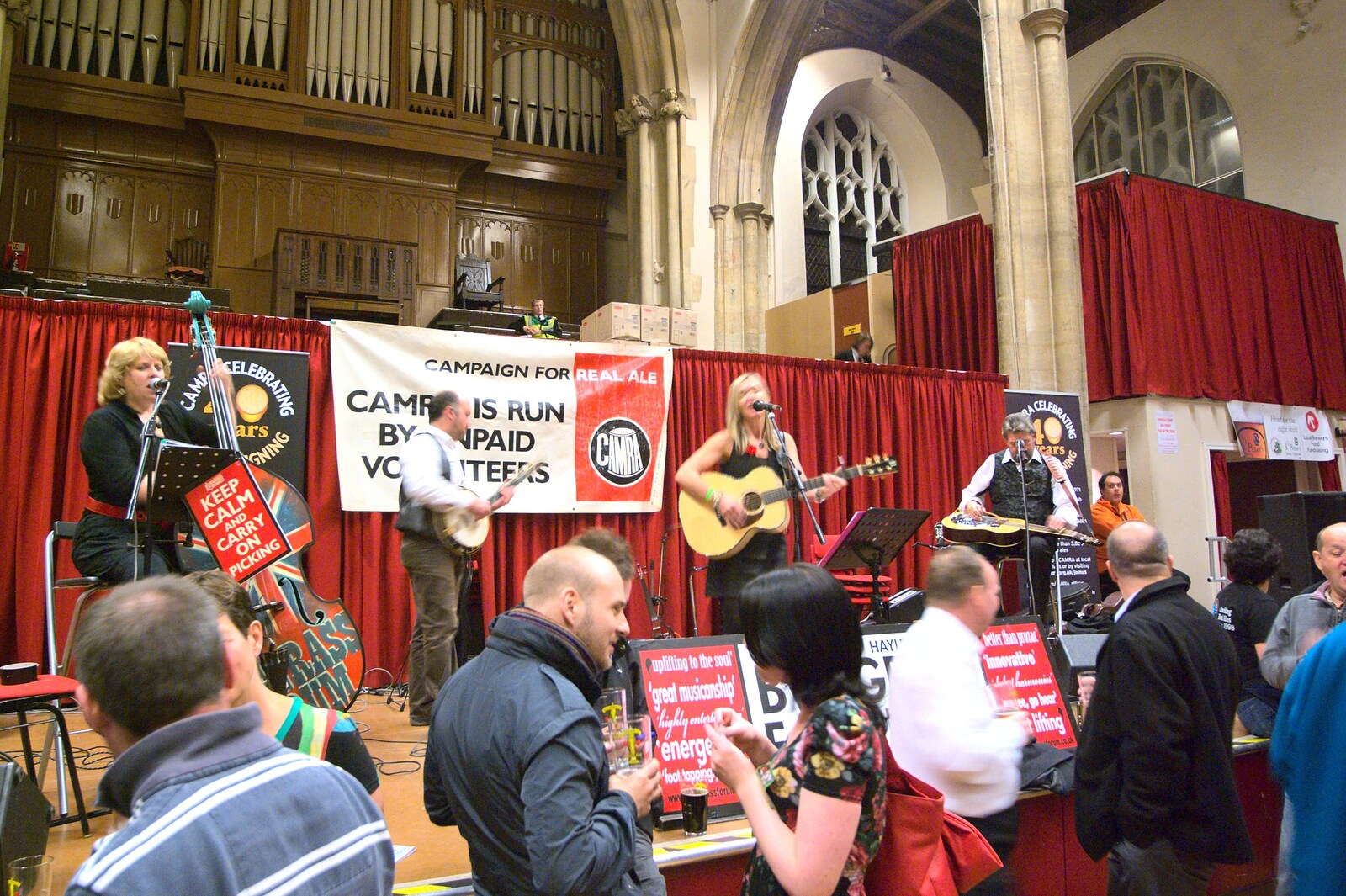 Hayley Moyses' Bluegrass Forum do their thing from The CAMRA Norwich Beer Festival, St. Andrew's Hall, Norwich - 26th October 2011