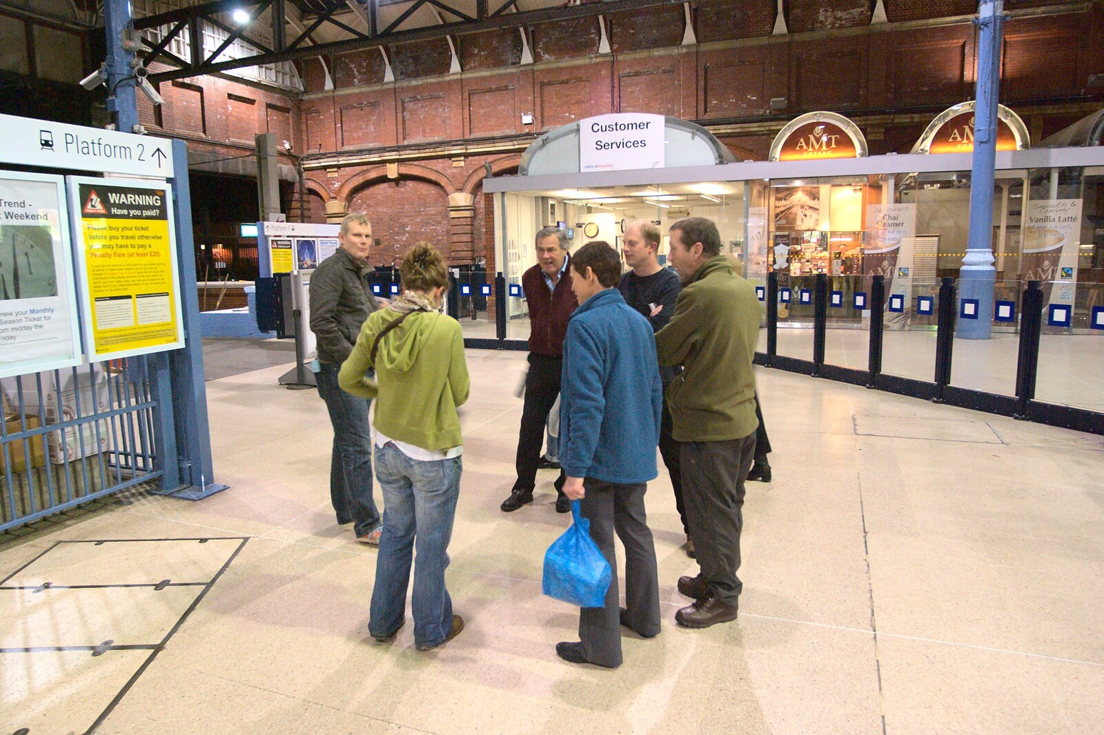 Milling around on the concourse from The CAMRA Norwich Beer Festival, St. Andrew's Hall, Norwich - 26th October 2011