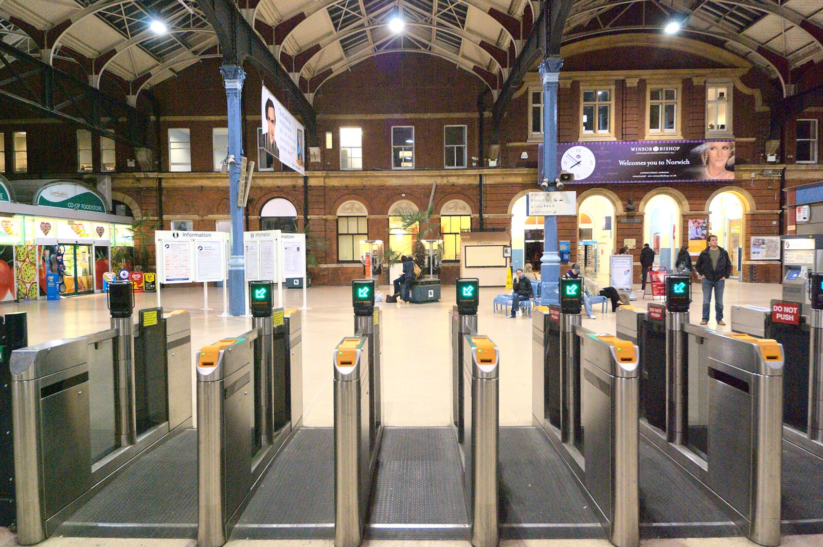 Empty ticket barriers from The CAMRA Norwich Beer Festival, St. Andrew's Hall, Norwich - 26th October 2011
