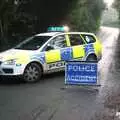 Rectory Road becomes a crime scene, Amelia's Birthday, Brome Village Hall, Suffolk - 29th October 2011