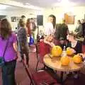 Pumpkin carving in the village hall, Amelia's Birthday, Brome Village Hall, Suffolk - 29th October 2011