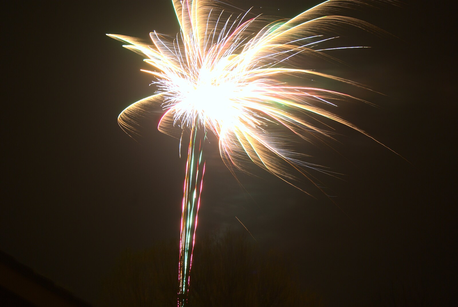 A splash of light from several fireworks from Autumn in Thornham Estate, Thornham, Suffolk - 6th November 2011