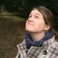 Isobel looks up at the sky, Autumn in Thornham Estate, Thornham, Suffolk - 6th November 2011