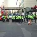 Massed police on London Wall, London Demonstration and a November Miscellany, London and Brome, Suffolk - 12th November 2011