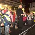 A vicar does an introduction, The Christmas Lights Switch-On, Eye, Suffolk - 2nd December 2011