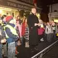 A vicar does an introduction, The Christmas Lights Switch-On, Eye, Suffolk - 2nd December 2011