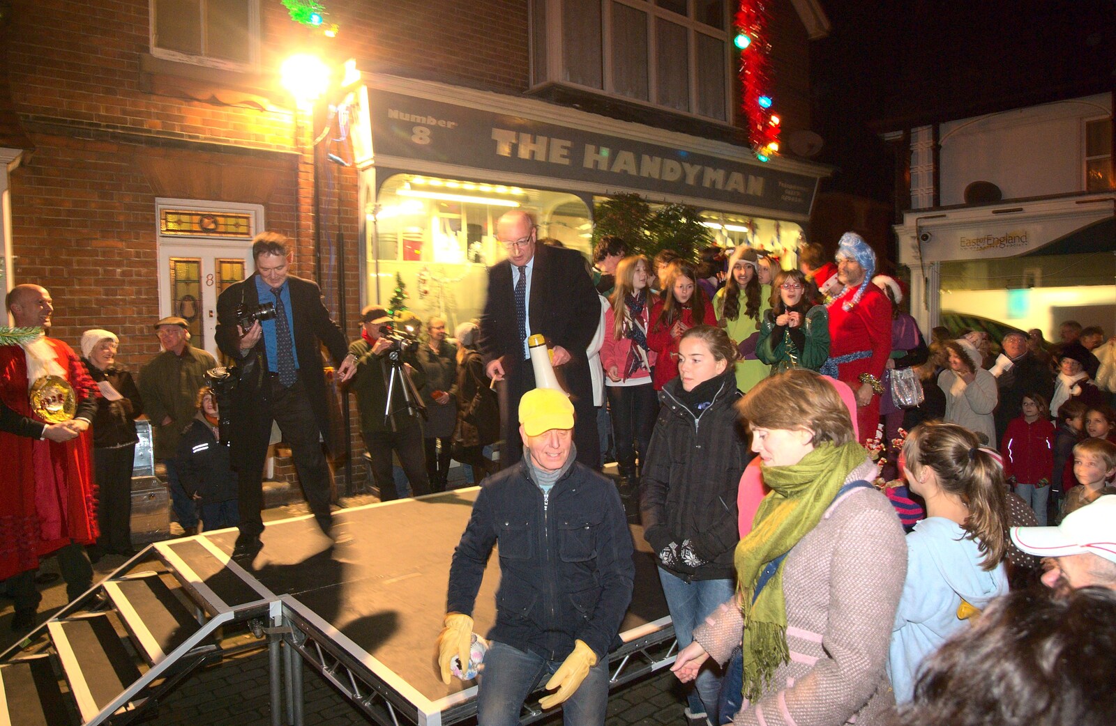 The speech is over from The Christmas Lights Switch-On, Eye, Suffolk - 2nd December 2011