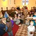 The Nativity play reaches its denoument, Fred's First Nativity, St. Peter's Church, Palgrave, Suffolk - 8th December 2011