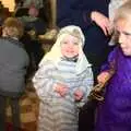 Fred in his towel, Fred's First Nativity, St. Peter's Church, Palgrave, Suffolk - 8th December 2011