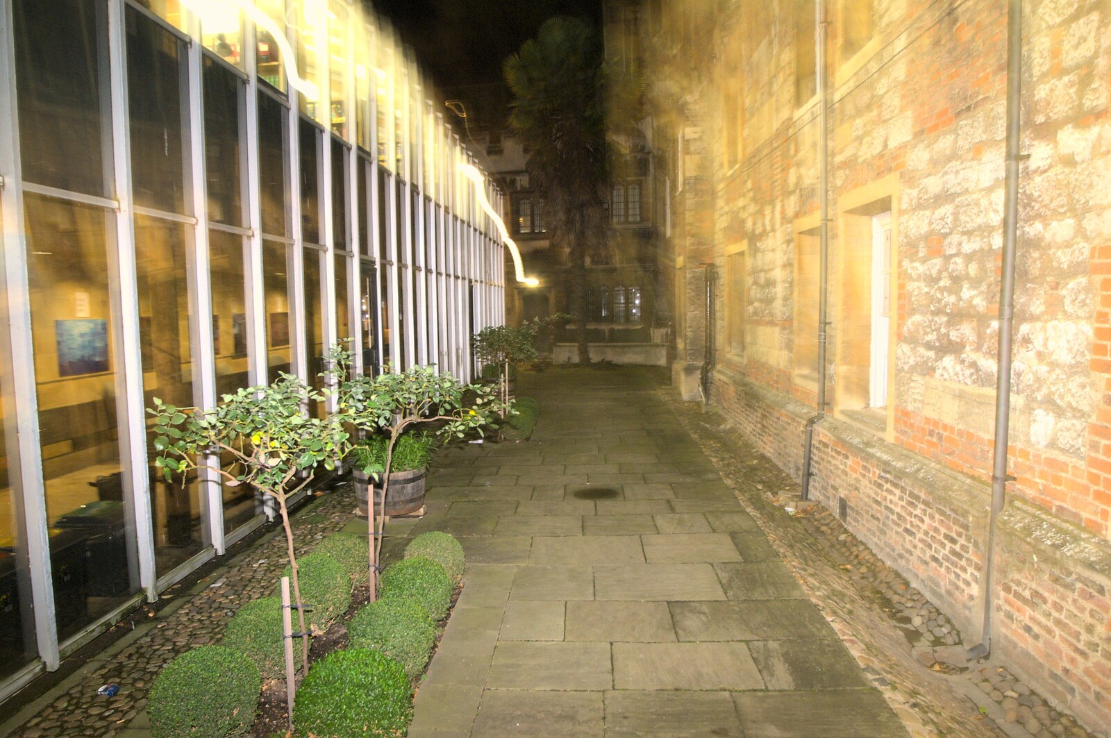 A college back alley, near the library from A Qualcomm Christmas, Christ's College, Cambridge - 8th December 2011