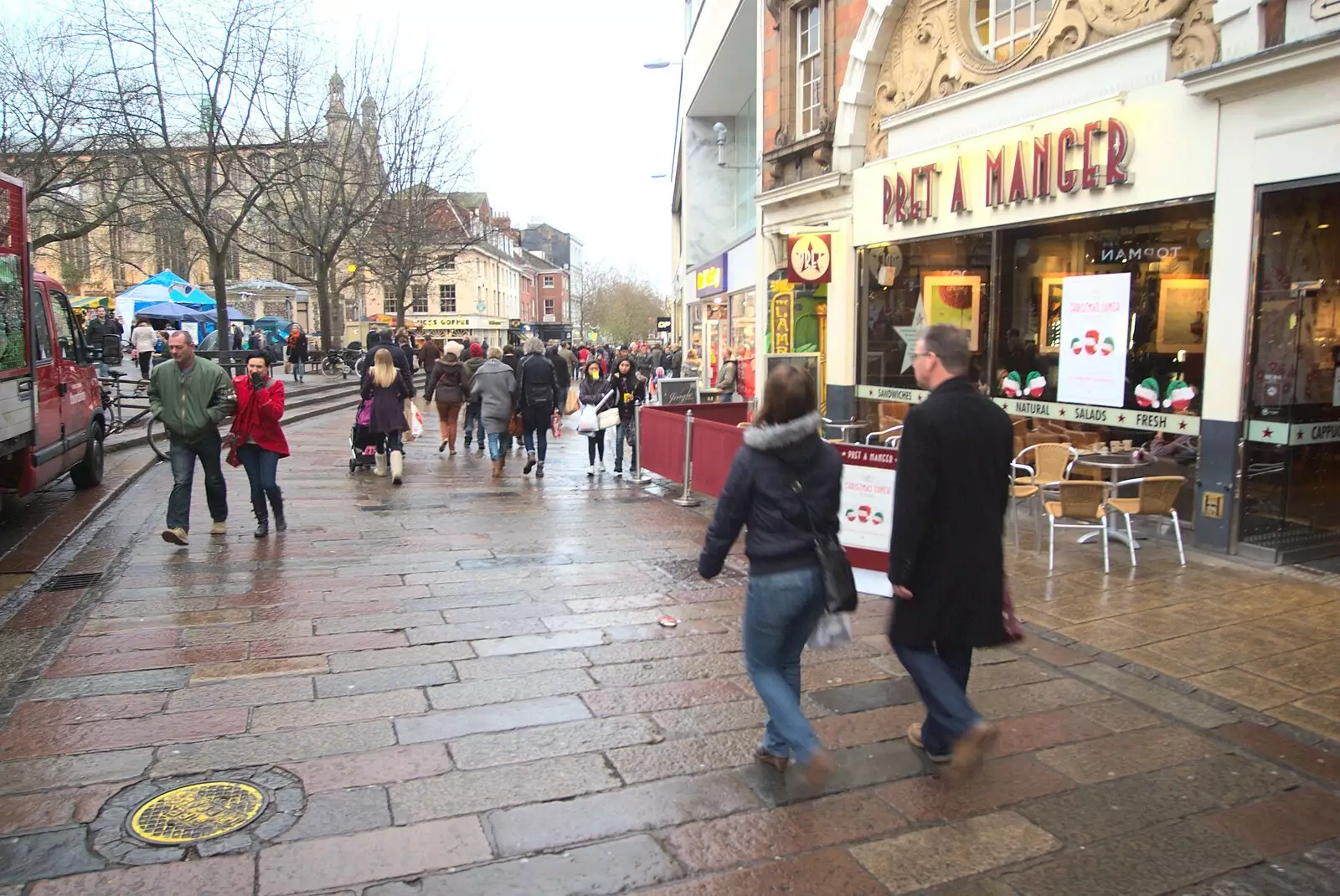 Pret a Manger on the Haymarket, from Amandines, The BBs at the Park Hotel, and Norwich, Norfolk - 10th December 2011