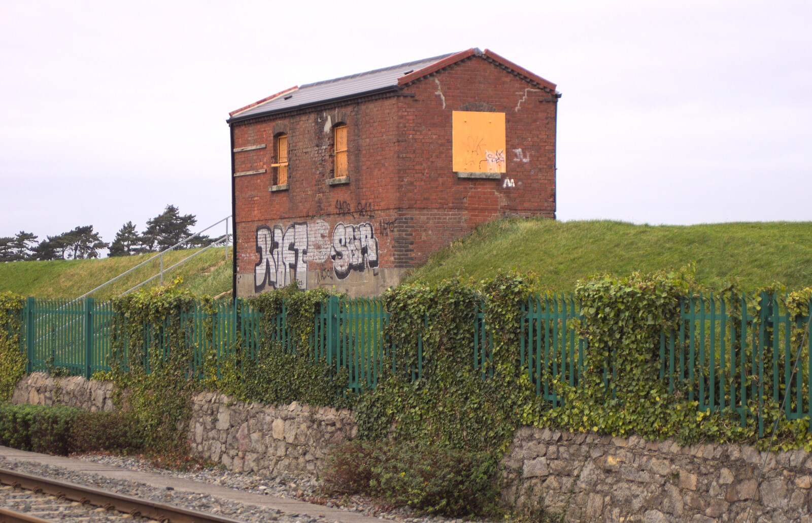 A Day in Dublin, Ireland - 7th January 2012: A derelict building