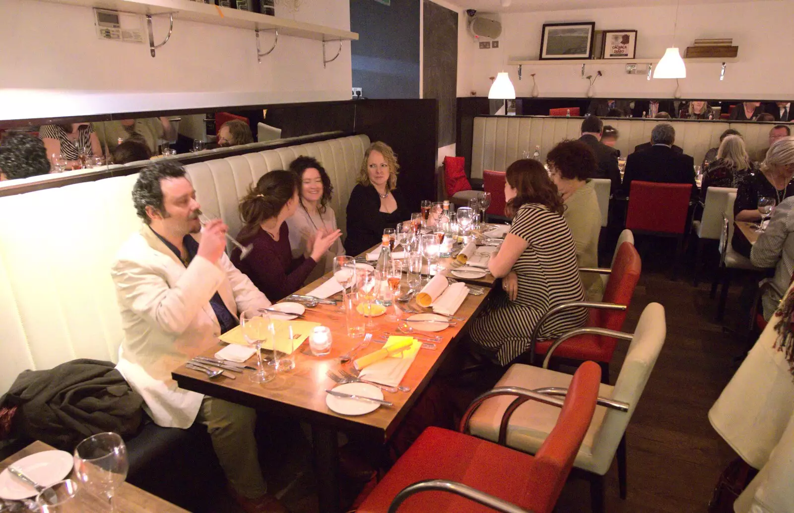 Noddy, Davida, Evelyn, Jane, Louise and Isobel, from Nom Nom's Popup Restaurant, Dublin, Ireland - 7th January 2012