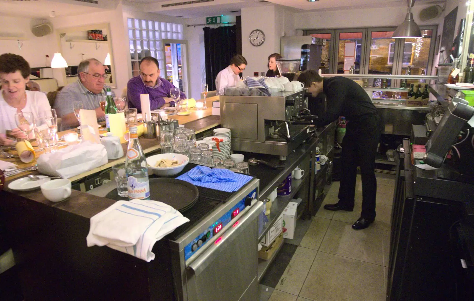 Jake, behind the bar, from Nom Nom's Popup Restaurant, Dublin, Ireland - 7th January 2012