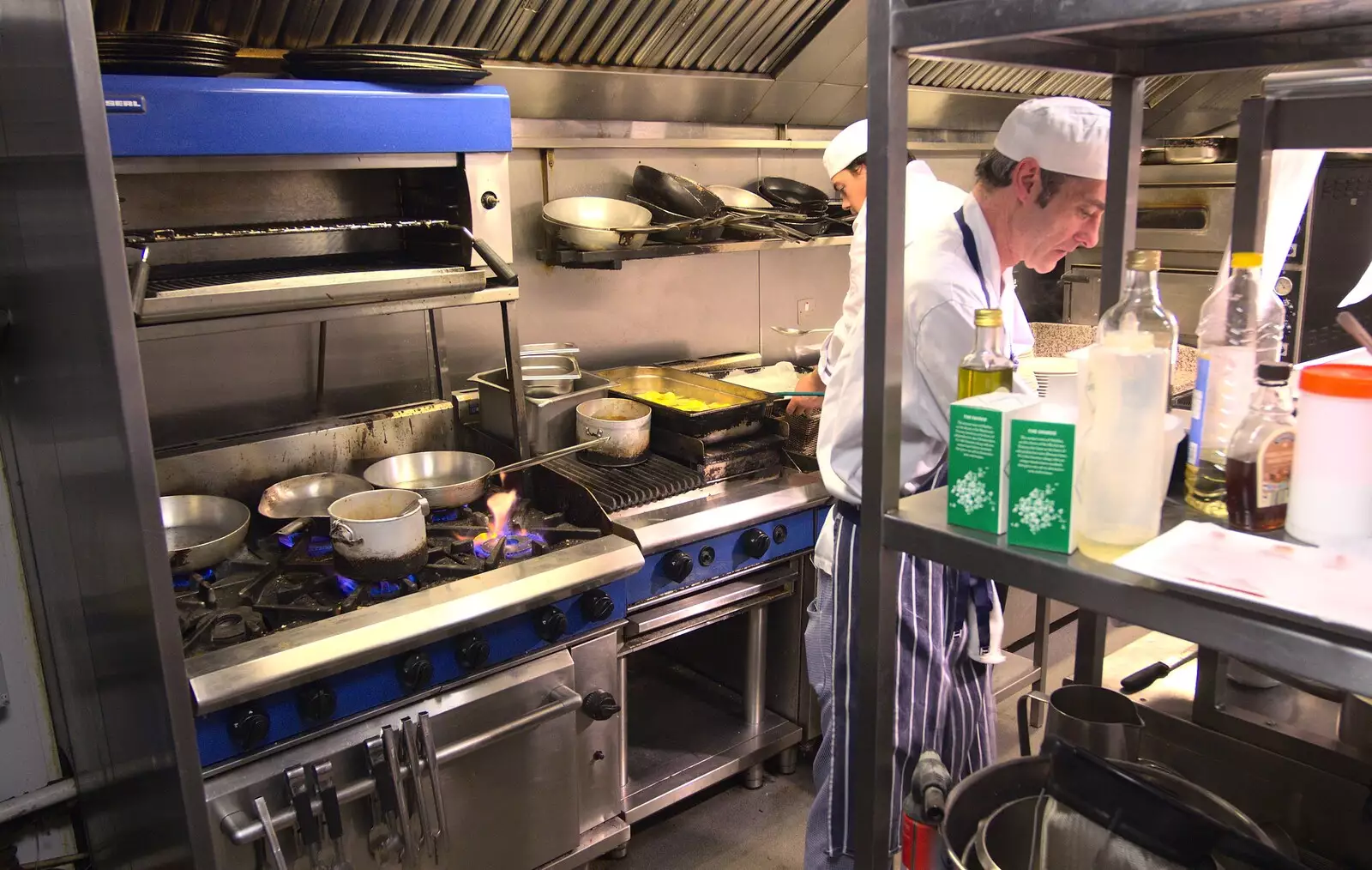 Wayne in the kitchen, from Nom Nom's Popup Restaurant, Dublin, Ireland - 7th January 2012