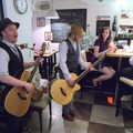 Guitar and acoustic bass, Nom Nom's Popup Restaurant, Dublin, Ireland - 7th January 2012
