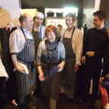 The kitchen and waiting team get some thanks, Nom Nom's Popup Restaurant, Dublin, Ireland - 7th January 2012