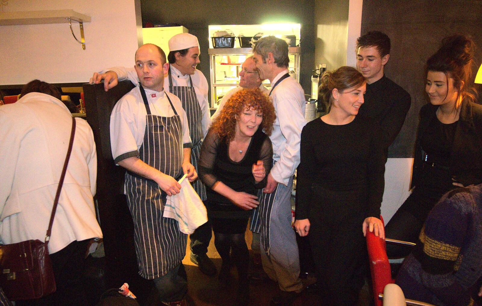 Caro escapes from Nom Nom's Popup Restaurant, Dublin, Ireland - 7th January 2012