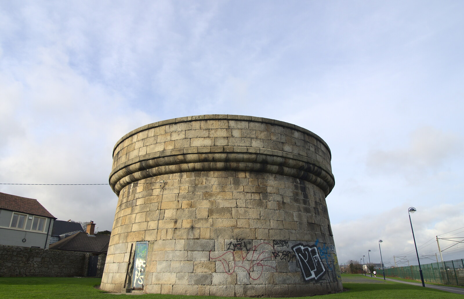 A Martello tower from A Morning in Blackrock, County Dublin, Ireland - 8th January 2012