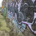 Graffiti on the sea wall, A Morning in Blackrock, County Dublin, Ireland - 8th January 2012
