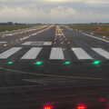 The bright lights of Runway 28 at Dublin Airport, A Morning in Blackrock, County Dublin, Ireland - 8th January 2012