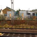 A new building squeezes in, Railway Randomness, and Grandad Sets Fire to Stuff, London and Brome, Suffolk - 22nd January 2012