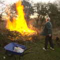 Grandad has a burn up, Railway Randomness, and Grandad Sets Fire to Stuff, London and Brome, Suffolk - 22nd January 2012