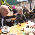 Grandad and Fred in Amandines, The Bump, TouchType at Nandos, and Isobel does London - 3rd February 2012