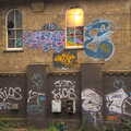Graffiti on a building near Liverpool Street, The Bump, TouchType at Nandos, and Isobel does London - 3rd February 2012