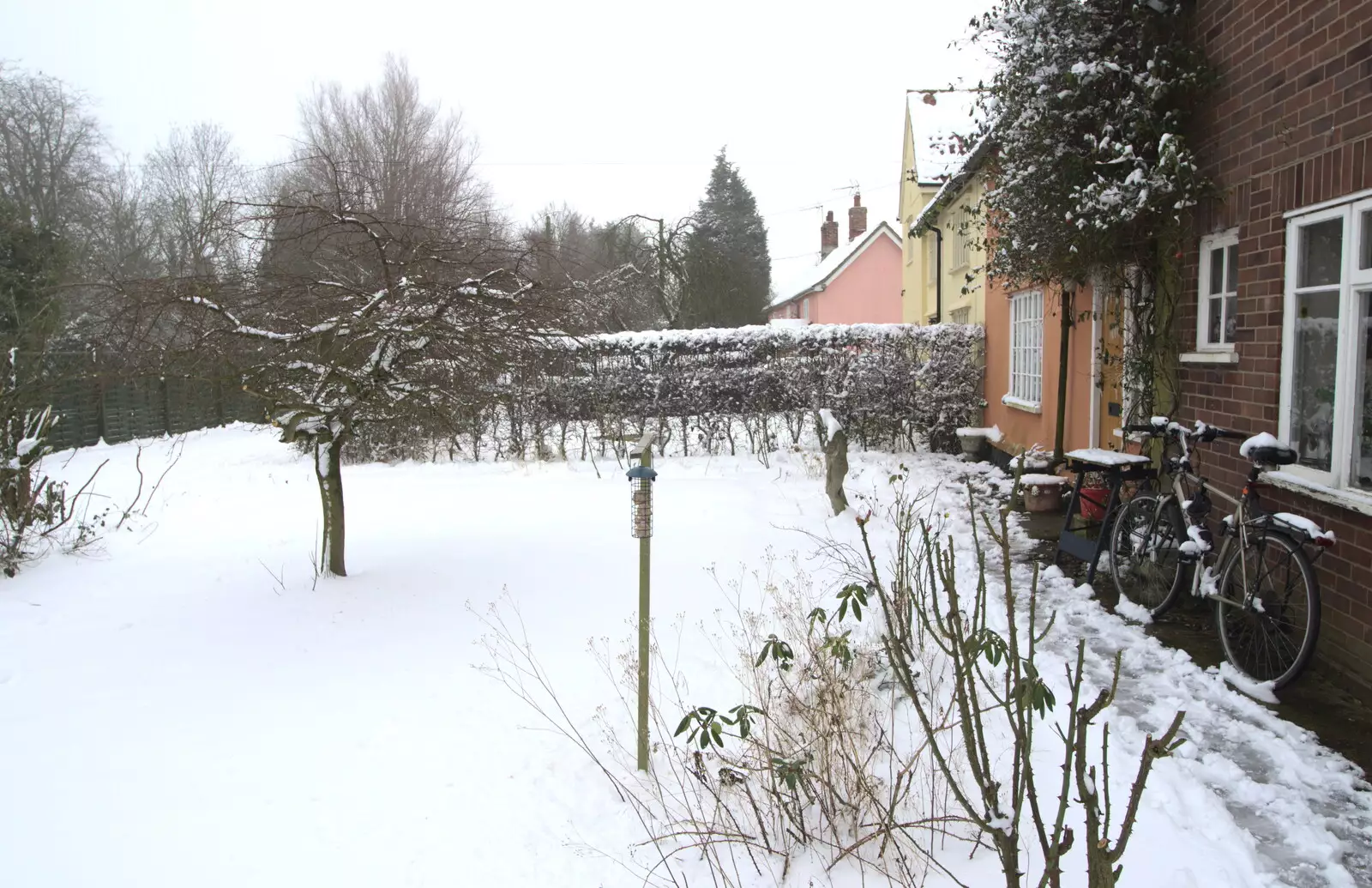 The front garden, from A Snowy February Miscellany, Suffolk - 7th February 2012