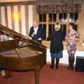 Clive plays some tunes on the piano, A Snowy February Miscellany, Suffolk - 7th February 2012