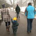 We're off around Thornham Walks again, Winter Walks with Sis and Matt, Brome and Thornham, Suffolk - 11th February 2012