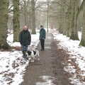 Matt, Alfie and Grandad, Winter Walks with Sis and Matt, Brome and Thornham, Suffolk - 11th February 2012