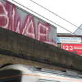 Graffiti on a corrugated building, TouchType does Wagamama, South Bank, London - 6th March 2012
