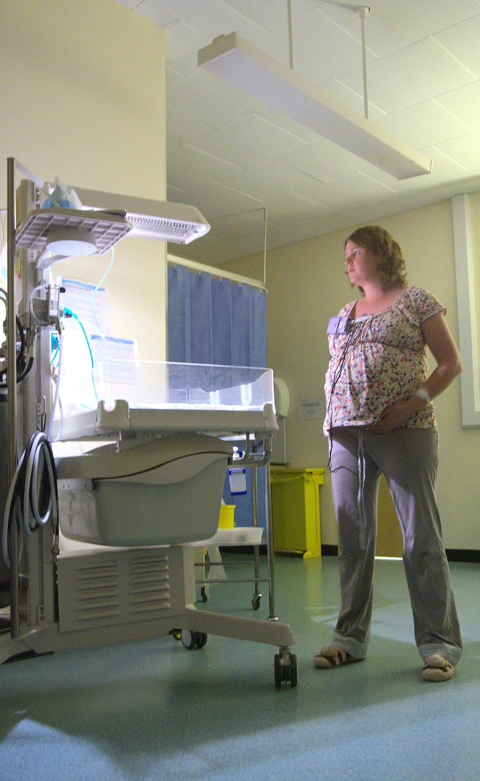 Isobel inspects 'The Toaster', from Sprog Day 2: The Sequel, Brook Ward, Ipswich Hospital - 28th March 2012