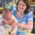 Harry on the kitchen table, Sprog Day 2: The Sequel, Brook Ward, Ipswich Hospital - 28th March 2012