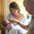 Grandad does a Pope blessing on Harry's head, Sprog Day 2: The Sequel, Brook Ward, Ipswich Hospital - 28th March 2012