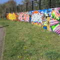 The graffiti wall along the River Gipping, Riverside Graffiti, Ipswich, Suffolk - 1st April 2012