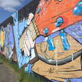 Rock'n'roll guitar graffiti, Riverside Graffiti, Ipswich, Suffolk - 1st April 2012