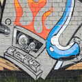 A bit of retro tape technology in graffiti, Riverside Graffiti, Ipswich, Suffolk - 1st April 2012