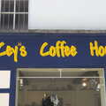 A coffee-shop sign, Riverside Graffiti, Ipswich, Suffolk - 1st April 2012