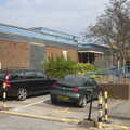 The Dereliction of Suffolk County Council, Ipswich, Suffolk - 3rd April 2012, The entrance to the former staff car park