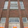 The Dereliction of Suffolk County Council, Ipswich, Suffolk - 3rd April 2012, Relatively unscathed windows on St. Andrew House