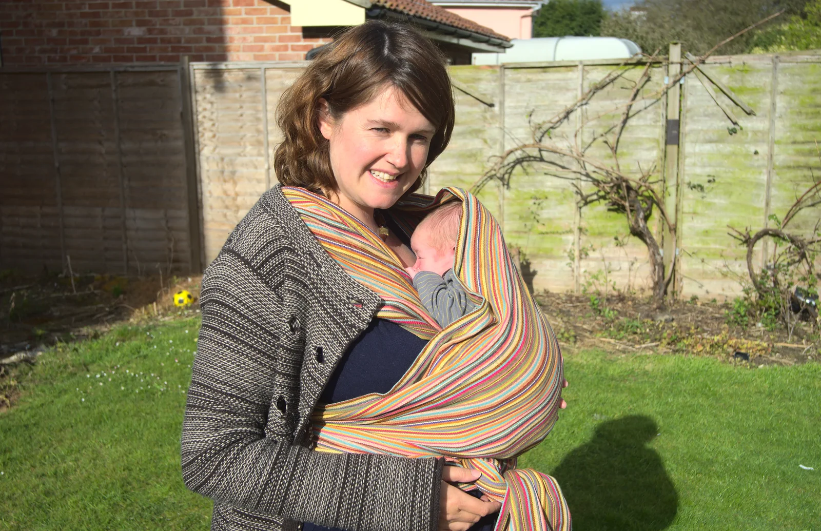 Isobel with Harry, from Evelyn and "Da Wheeze", and Lunch at the Cock Inn, Brome, Ipswich and Diss - 9th April 2012